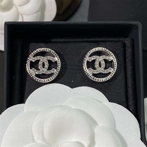 chanel earrings double c real price|chanel double c earrings real.